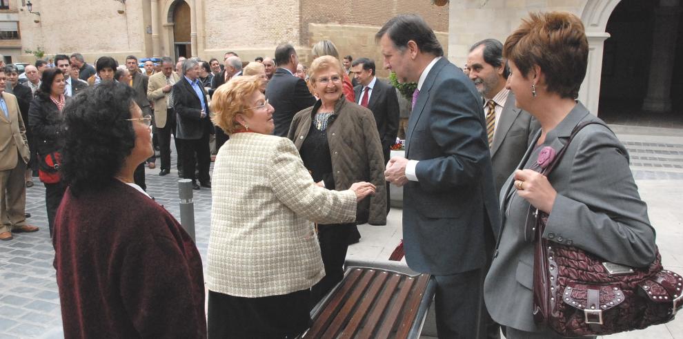 Imágenes de la visita del Presidente de Aragón a Calanda