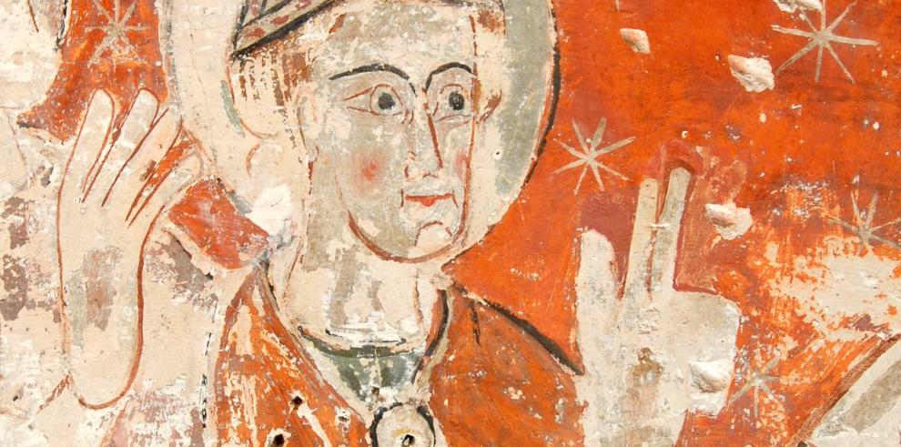 Pinturas del siglo XIII aparecidas en la iglesia de Nuestra Señora de Baldós en Montañana