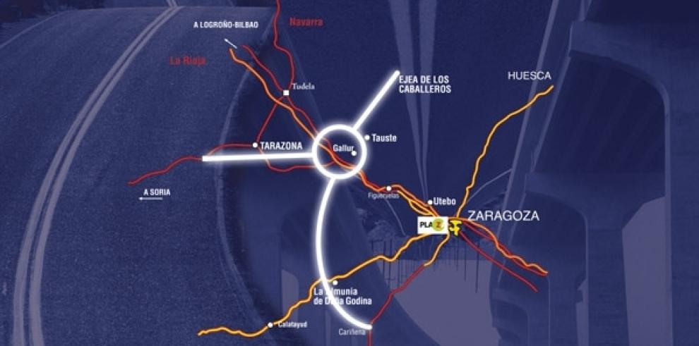 El Gobierno de Aragón adjudica el Estudio Informativo para desdoblar la A-127 desde el cruce de Gallur hasta Ejea 