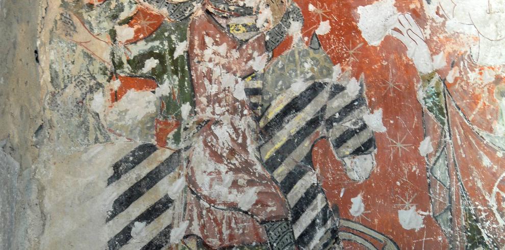 Pinturas del siglo XIII aparecidas en la iglesia de Nuestra Señora de Baldós en Montañana