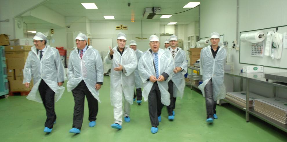 El vicepresidente del Gobierno de Aragón, José Ángel Biel, visita el yacimiento romano de Labitolosa, en La Puebla de Castro