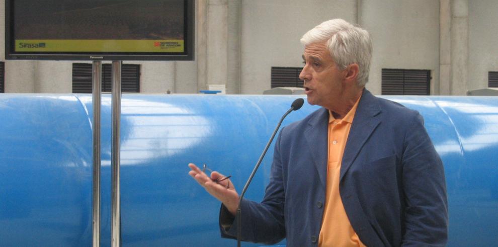 Arguilé ha visitado las obras de creación de regadíos del PEBEA en Caspe y Mequinenza