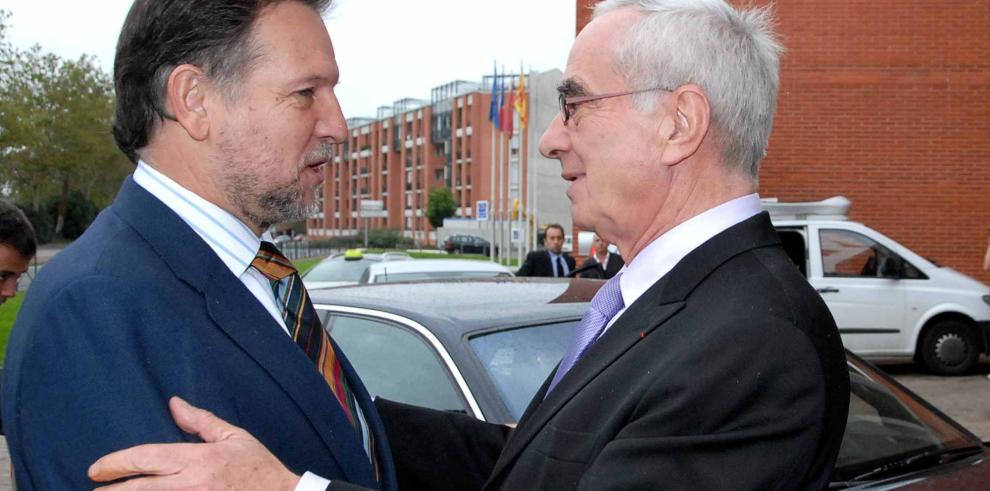 Marcelino Iglesias y Martin Malvy confirman las buenas relaciones entre Aragón y la región francesa de Midi-Pyrénées 