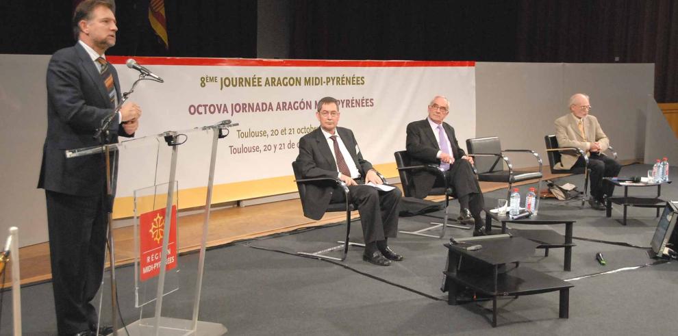 Marcelino Iglesias y Martin Malvy confirman las buenas relaciones entre Aragón y la región francesa de Midi-Pyrénées 
