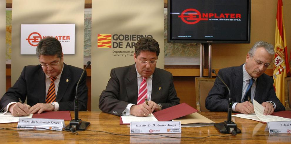 La empresa ENPLATER dedicada a la fabricación de plásticos para el sector alimentario instalará una planta productiva en la localidad altoaragonesa de Sariñena