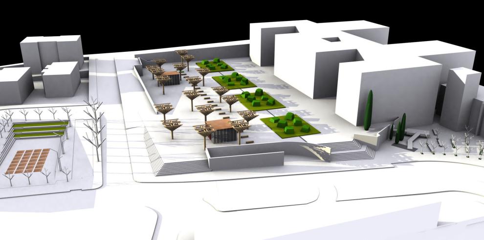 Adjudicadas las obras del aparcamiento subterráneo y de urbanización del solar junto a la antigua Residencia de Niños de Huesca