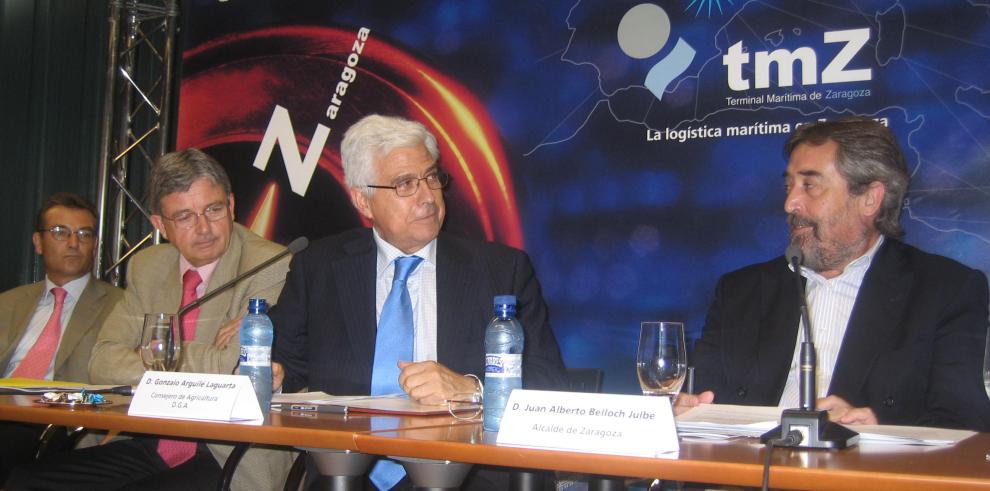 Presentación del apartadero ferroviario y de la Terminal Marítima de Zaragoza en Mercazaragoza