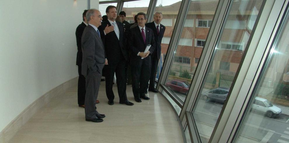 El presidente del Gobierno de Aragón asiste a la inauguración del edificio del Vicerrectorado del Campus Universitario de Teruel
