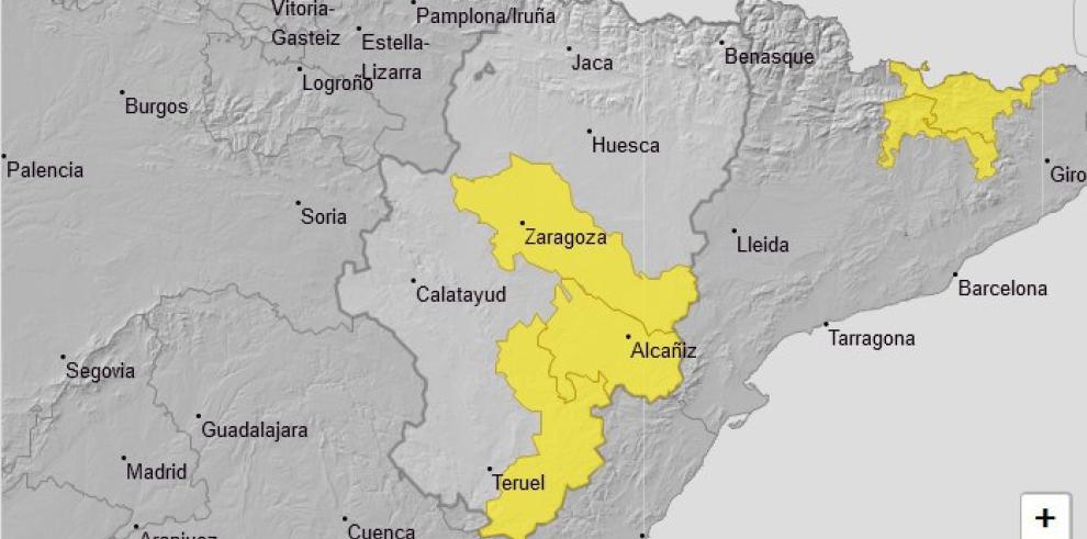 Aviso amarillo por tormentas 