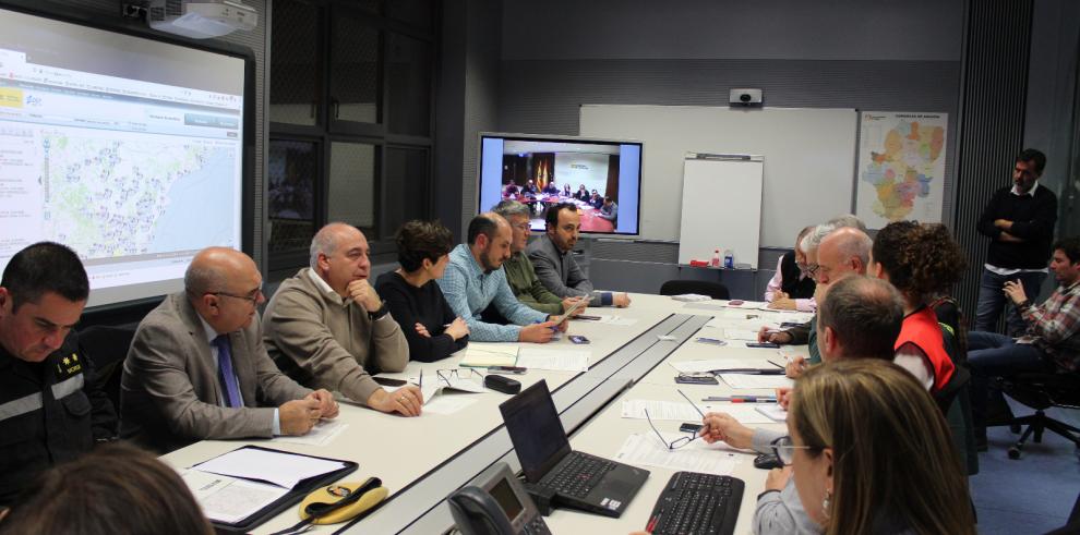 El Gobierno de Aragón mantiene al Nivel 2 la fase de Emergencia del Plan Territorial de Protección Civil por la borrasca Gloria