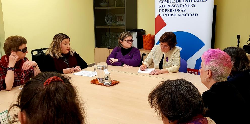 María Victoria Broto apoya a las mujeres con discapacidad, que piden visibilidad en el 8M