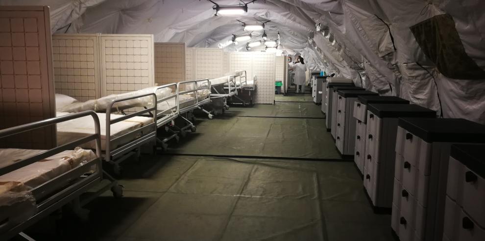 El Clínico abre el lunes la carpa de triaje que permitirá ampliar el espacio de Urgencias