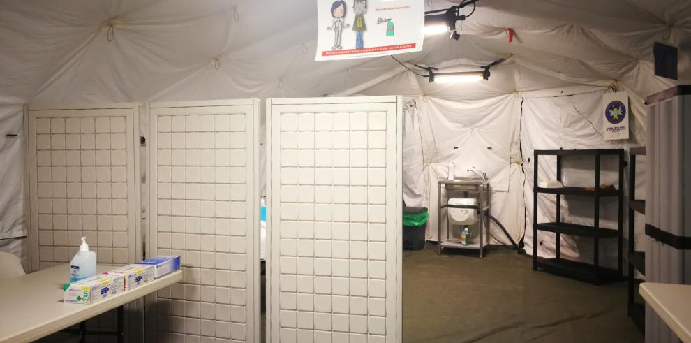 El Clínico abre el lunes la carpa de triaje que permitirá ampliar el espacio de Urgencias