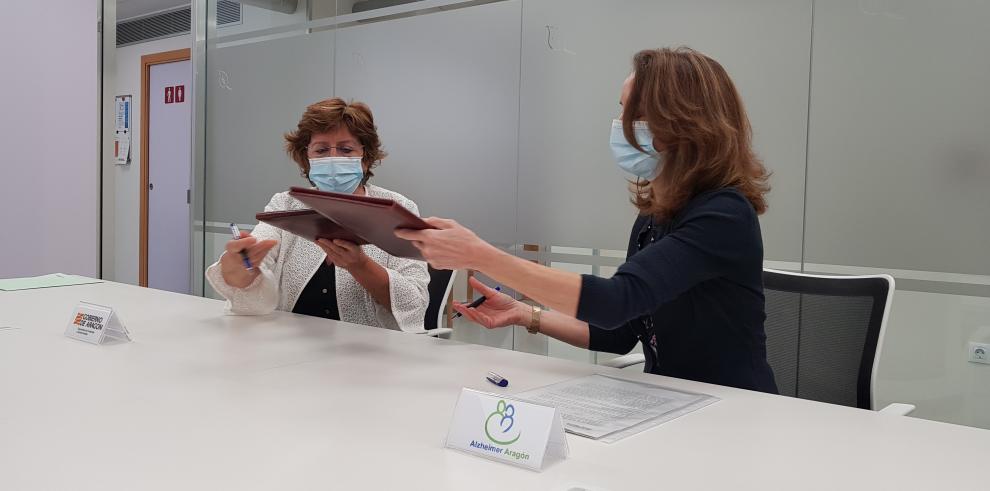El Departamento de Ciudadanía y la Federación Aragonesa de personas con Alzheimer firman un convenio para apoyar el cuidado integral de pacientes y familiares