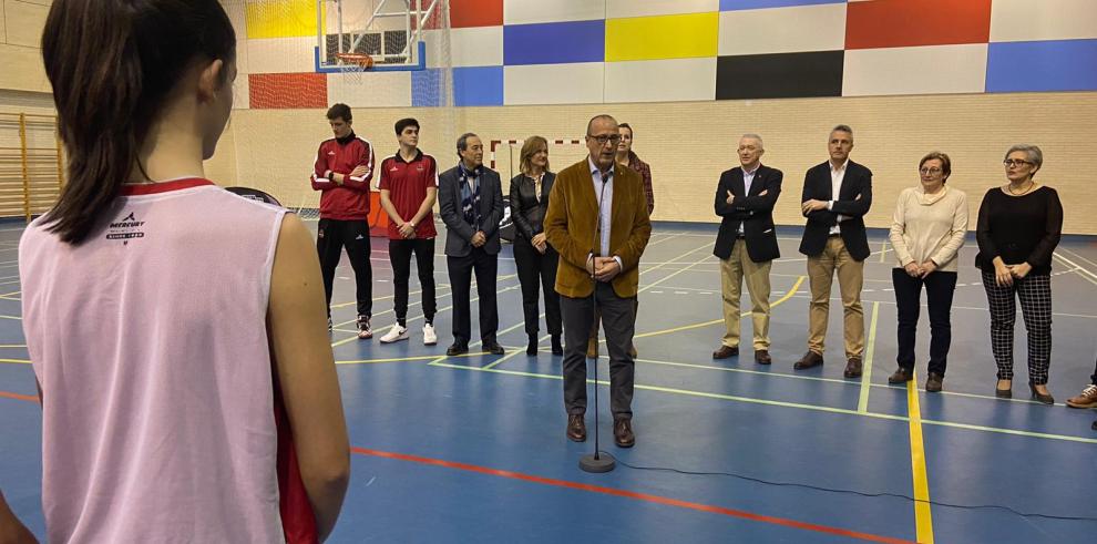 El Departamento de Educación, Cultura y Deporte y el Basket Zaragoza se alían para potenciar el  deporte base aragonés