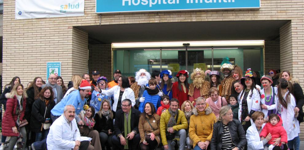 Visita de los Reyes Magos el Hospital Infantil Miguel Servet