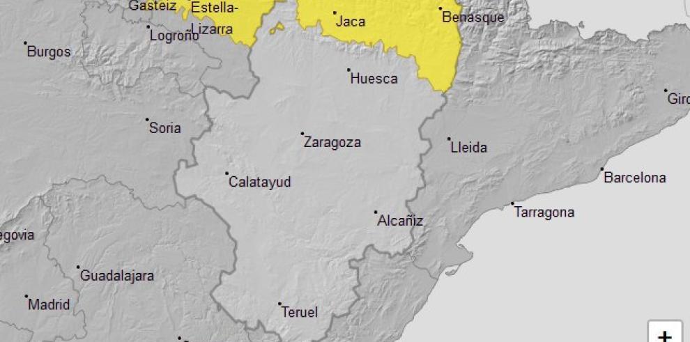 Aviso amarillo por lluvias para mañana, día 15