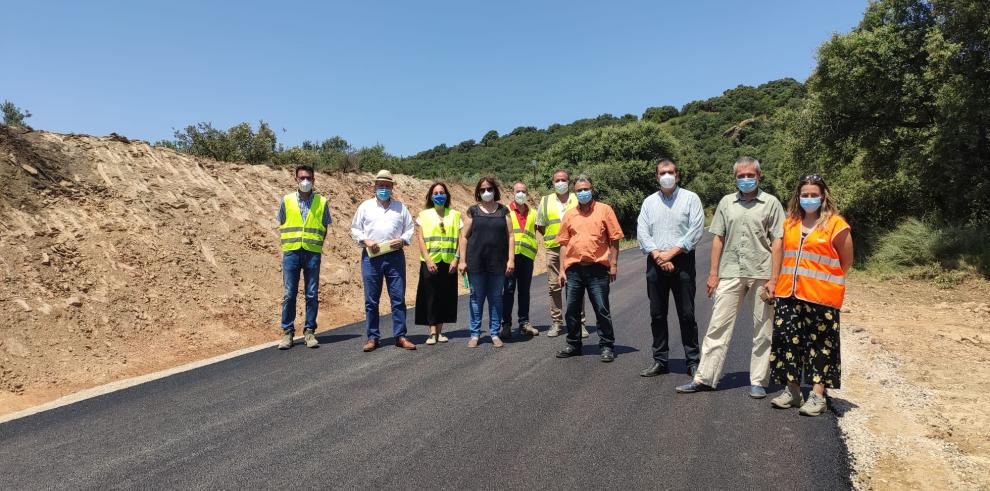 Finalizan las obras en la carretera entre Azlor y Abiego