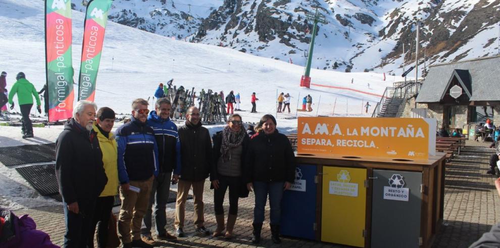 Ecoembes, el Gobierno de Aragón y ARAMON fomentan el reciclaje en las estaciones de esquí de Formigal-Panticosa y Cerler