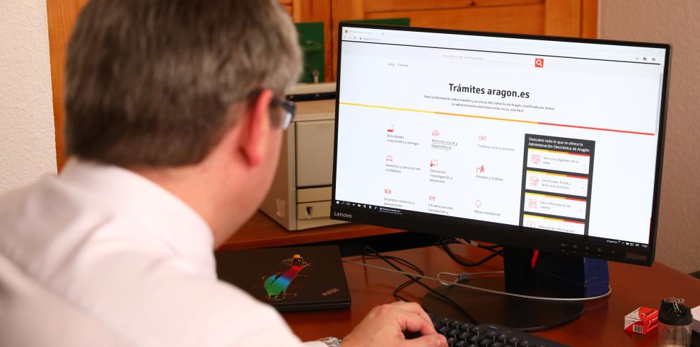 El Gobierno de Aragón renueva su sede electrónica para realizar trámites 