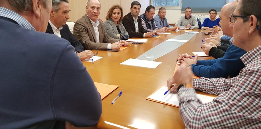 Mayte Pérez agradece en Campo de Daroca y Campo de Cariñena a los alcaldes su “dedicación y esfuerzo” ante la borrasca Gloria