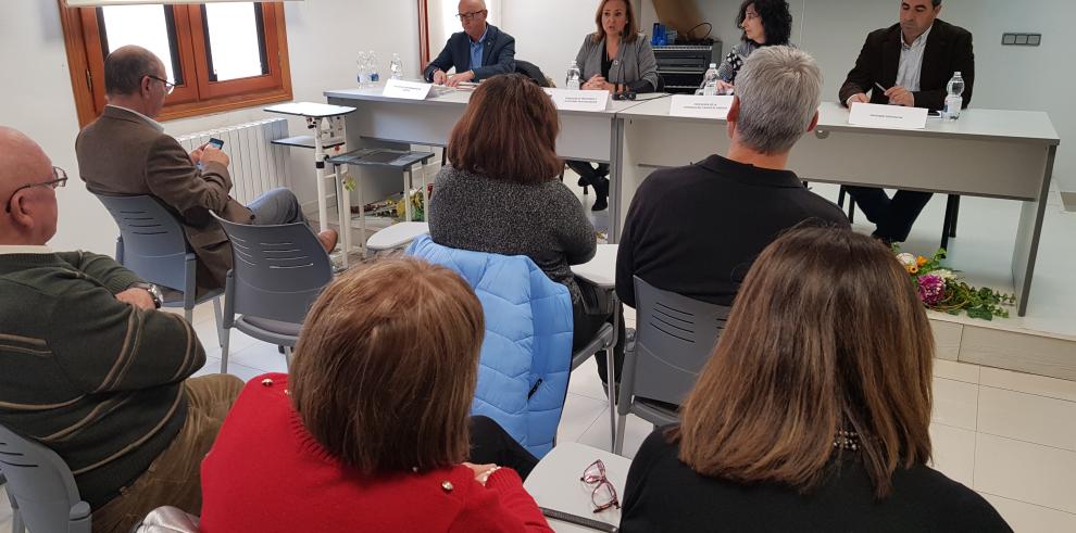 Mayte Pérez agradece en Campo de Daroca y Campo de Cariñena a los alcaldes su “dedicación y esfuerzo” ante la borrasca Gloria
