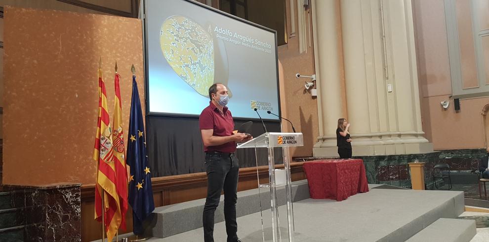 Adolfo Aragüés, Premio Aragón de Medio Ambiente a título póstumo