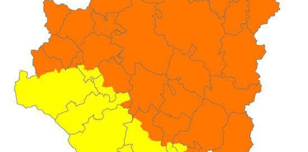 Alerta naranja de peligro de incendios forestales en numerosas zonas de Aragón