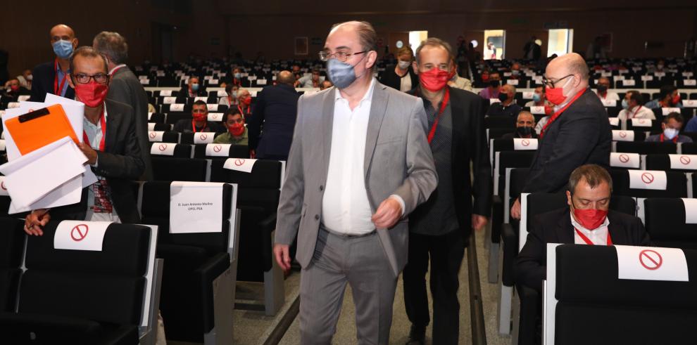 Lambán clausura el 15º Congreso de UGT-FICA, en el que ha salido reelegido secretario general José Juan Arcéiz