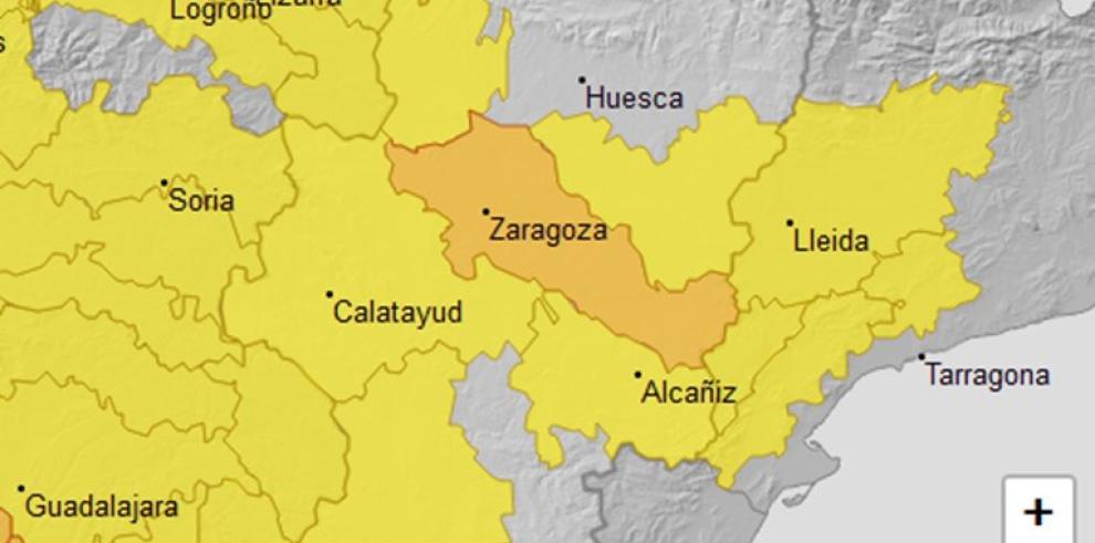 Avisos nivel naranja y amarillo por altas temperaturas y tormentas