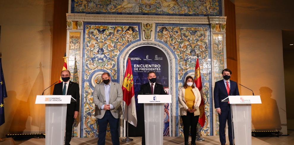 Aragón, Castilla-La Mancha y Castilla y León se unen para optar a los fondos europeos con proyectos conjuntos que respondan al reto demográfico