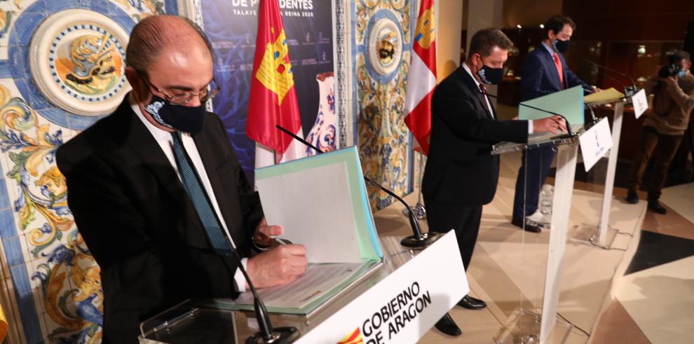 Aragón, Castilla-La Mancha y Castilla y León se unen para optar a los fondos europeos con proyectos conjuntos que respondan al reto demográfico