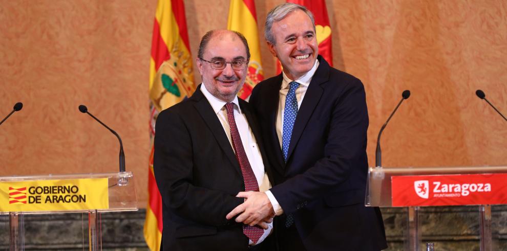 El Gobierno de Aragón y el Ayuntamiento de Zaragoza desbloquean el Consejo Bilateral y cierran acuerdos en materia de financiación, medio ambiente y urbanismo