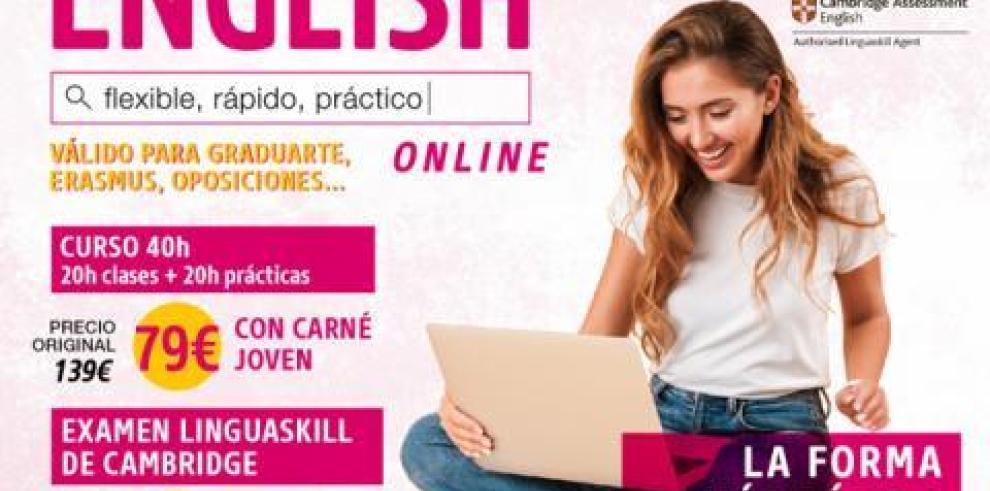 El Carné Joven de Aragón permite a los jóvenes obtener su título de inglés este verano totalmente online a través de un curso y examen bonificados