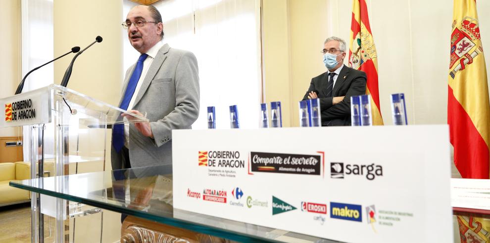 Siete cadenas prestan sus lineales para posicionar los alimentos de calidad de Aragón