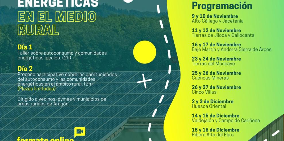 Arrancan los talleres sobre autoconsumo y comunidades energéticas en el medio rural