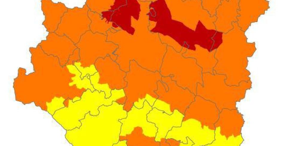 Alerta roja de peligro de incendios forestales en Rodeno y Muelas de Alcubierre y Zuera 