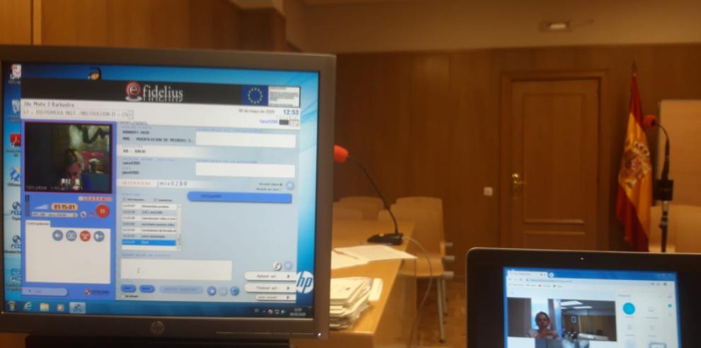 El juicio telemático de Barbastro abre una nueva opción para juicios más seguros mientras dure la pandemia