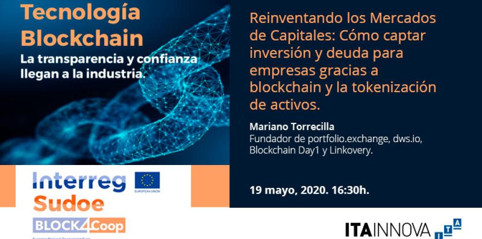 ITAINNOVA organiza un webinar sobre cómo captar inversión y deuda para empresas gracias a blockchain 