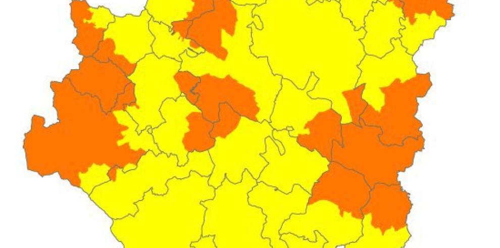 Alerta naranja de peligro de incendios forestales en diversas zonas de Aragón