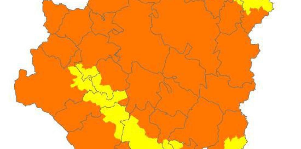 Alerta naranja de peligro de incendios forestales en buena parte de Aragón