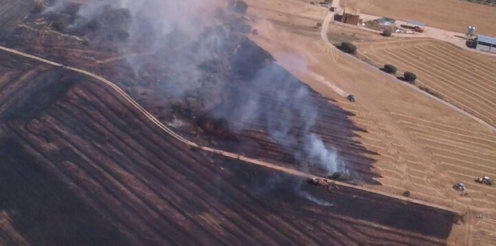 Controlado un incendio en las inmediaciones de Huesca