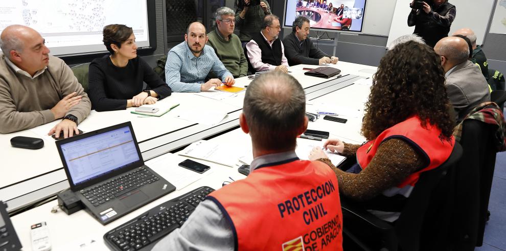 El Gobierno de Aragón eleva al Nivel 2 la fase de Emergencia del Plan Territorial de Protección Civil de Aragón por la borrasca Gloria
