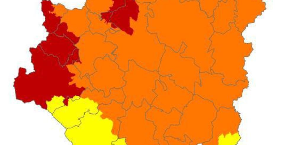 Alerta roja de peligro de incendios forestales en varias zonas de Aragón