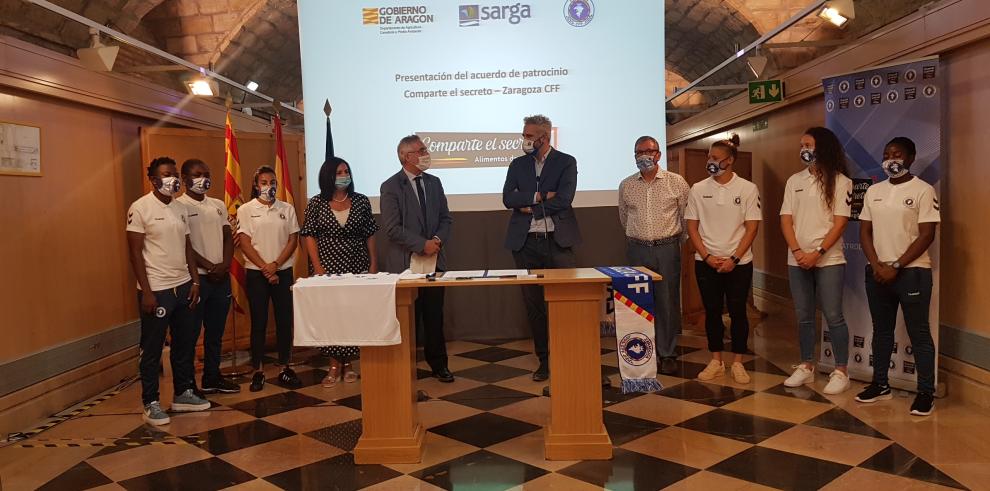 Comparte el Secreto se suma al patrocinio del Zaragoza Club de Fútbol Femenino