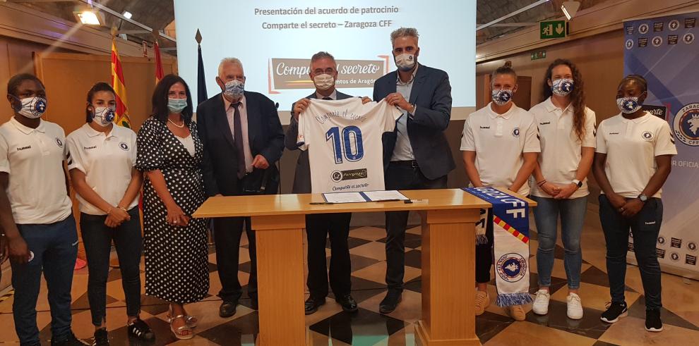 Comparte el Secreto se suma al patrocinio del Zaragoza Club de Fútbol Femenino