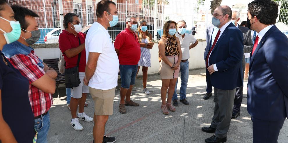 La ampliación del colegio de Bujaraloz se suma a once nuevas infraestructuras y mantenimiento de 38 centros en el medio rural