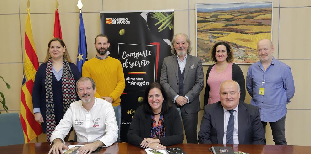 El Gobierno de Aragón muestra su apoyo a la candidatura de Gastro Sitios, en la final del premio Alimentos de España a la Restauración