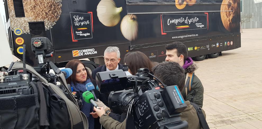 El expotráiler de Aragón Alimentos “Comparte el Secreto” parte rumbo a Madrid Fusión