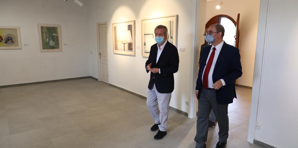 El Presidente de Aragón visita la ampliación del colegio de Aínsa, en el que se han invertido 700.000 euros, y el nuevo Centro de Arte Contemporáneo